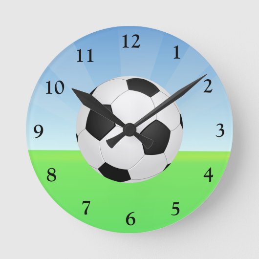Horloge Ronde Bal de football dimanche (Recto)
