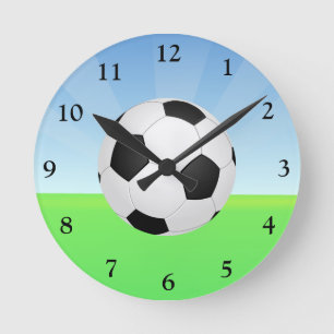 Horloge Ronde Bal de football dimanche