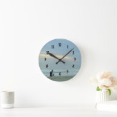 Horloge Ronde Balade Romantique Le Long De La Plage (Maison)