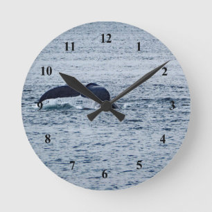 Horloge Ronde Baleines à bosse - Tail Alaska Photo
