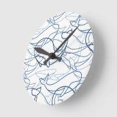 Horloge Ronde Baleines de contour (Angle)