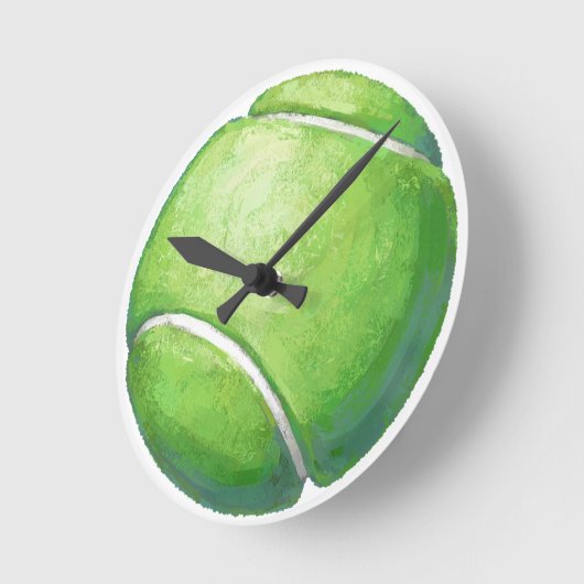 Horloge Ronde Balle de tennis (Angle)