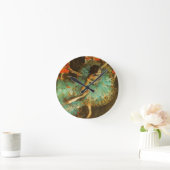 Horloge Ronde Ballerina Dance Green Dancer Edger Degas Peinture (Maison)