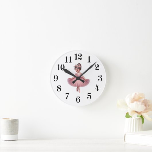 Horloge Ronde Ballerine (Maison)