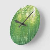 Horloge Ronde Bamboo Forest 2 (Angle)