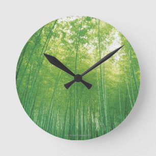 Horloge Ronde Bamboo Forest 2