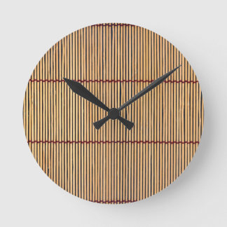 Horloge Ronde Bamboo mate