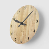 Horloge Ronde Bambou (Angle)