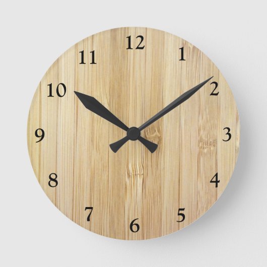 Horloge Ronde Bambou (Recto)