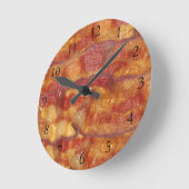 Horloge Ronde Bande de lard frite (Angle)
