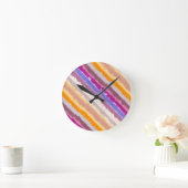 Horloge Ronde Bandes Studio Abstraites (Maison)