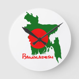 Horloge Ronde Bangladesh flag clock