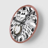 HORLOGE RONDE BANJO-CLOCK (Angle)