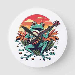 Horloge Ronde Banjo Frog