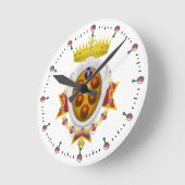 Horloge Ronde Bannière du Grand-Duché de Toscane (Angle)