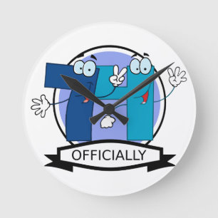 Horloge Ronde Bannière officielle de Birthday