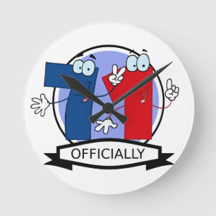 Horloge Ronde Bannière officielle de Birthday