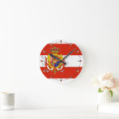 Horloge Ronde Bannière rouge blanc Grand-Duché de Toscane (Maison)