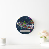 Horloge Ronde Bar alien de l'espace pour boire (Maison)