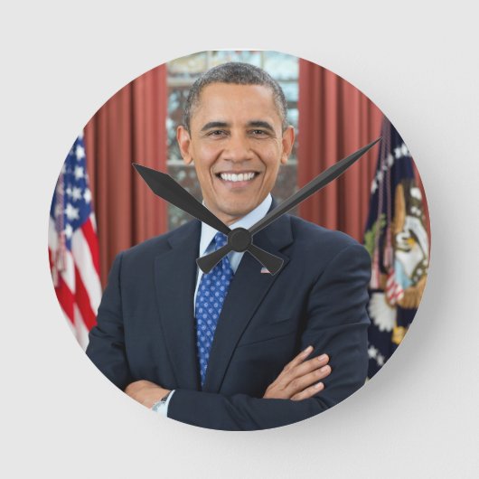 Horloge Ronde Barack Obama (Recto)