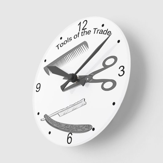 Horloge Ronde Barber Tools (Angle)