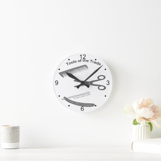 Horloge Ronde Barber Tools (Maison)