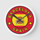 Horloge Ronde Barcelone Espagne (Recto)