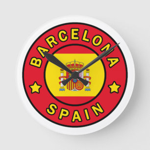 Horloge Ronde Barcelone Espagne