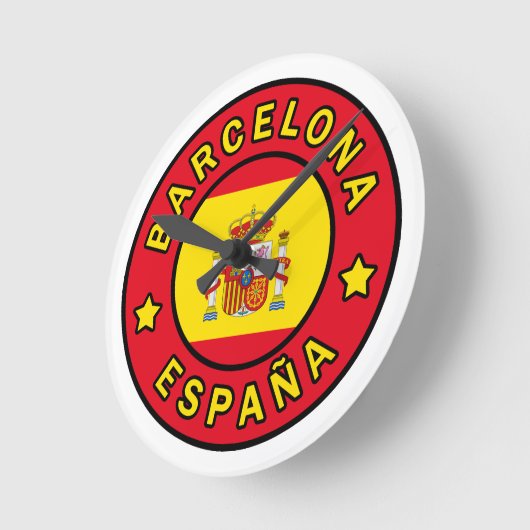 Horloge Ronde Barcelone Espagne (Angle)