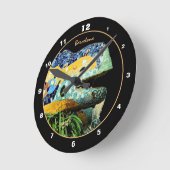 Horloge Ronde Barcelone, Lézard & Park Guell, Catalogne / Gaudi (Angle)