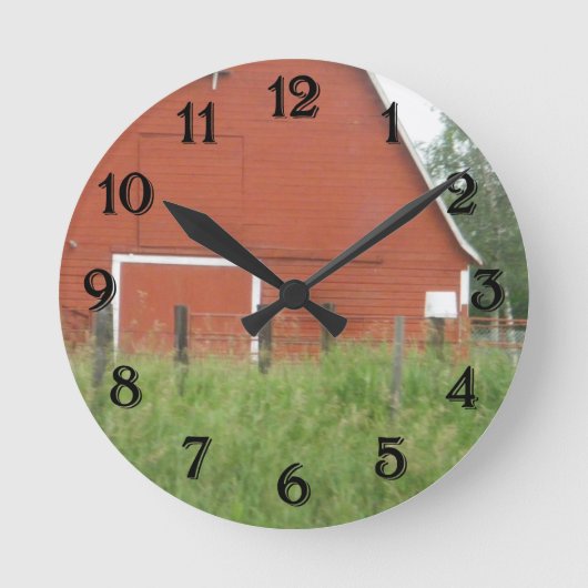 Horloge Ronde Barne rouge (Recto)