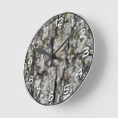 Horloge Ronde Barre d'arbre (Angle)