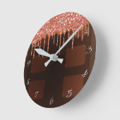 Horloge Ronde Barre de chocolat (Angle)