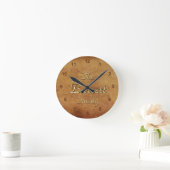 Horloge Ronde BARRETT Family Clan Reunion Custom Design Clock (Maison)
