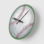 Horloge Ronde Baseball (Angle)