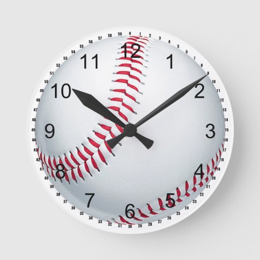 Horloge Ronde Baseball (Recto)