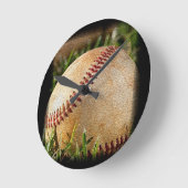 Horloge Ronde Baseball (Angle)