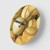 Horloge Ronde Baseball (Angle)