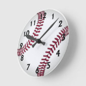 Horloge Ronde Baseball (Angle)