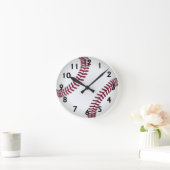 Horloge Ronde Baseball (Maison)