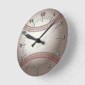 Horloge Ronde baseball (balle) (Angle)