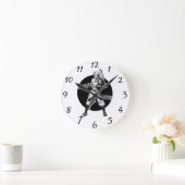 Horloge Ronde Baseball : Vintage (Maison)