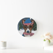 HORLOGE RONDE BASENJI (Maison)