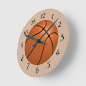 Horloge Ronde Basket (Angle)