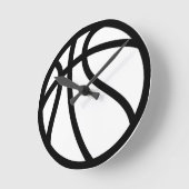 HORLOGE RONDE BASKET-BALL (Angle)
