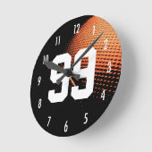 Horloge Ronde Basket-ball All Star Custom (Angle)