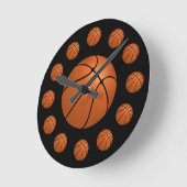 Horloge Ronde Basket-ball Atom Clock (Angle)