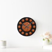 Horloge Ronde Basket-ball Atom Clock (Maison)