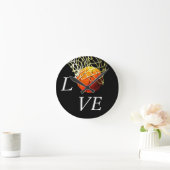 Horloge Ronde Basket-ball I Love (Maison)