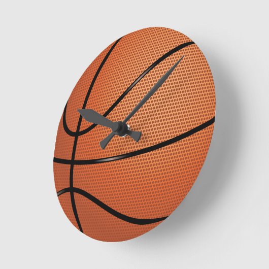 HORLOGE RONDE BASKETBALL (Angle)